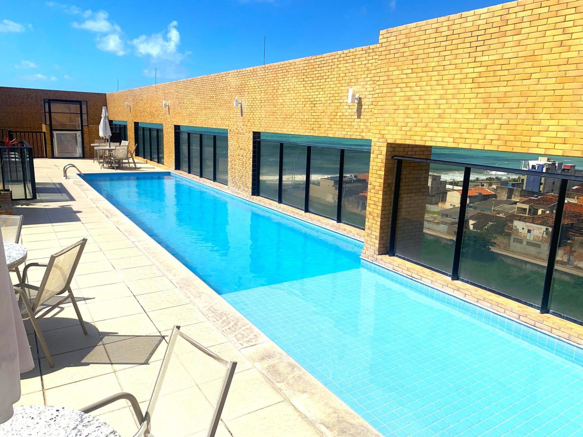 Apartamento 50M Praia- Piscina - Vista Mar - Academia - Maceio  Bagian luar foto