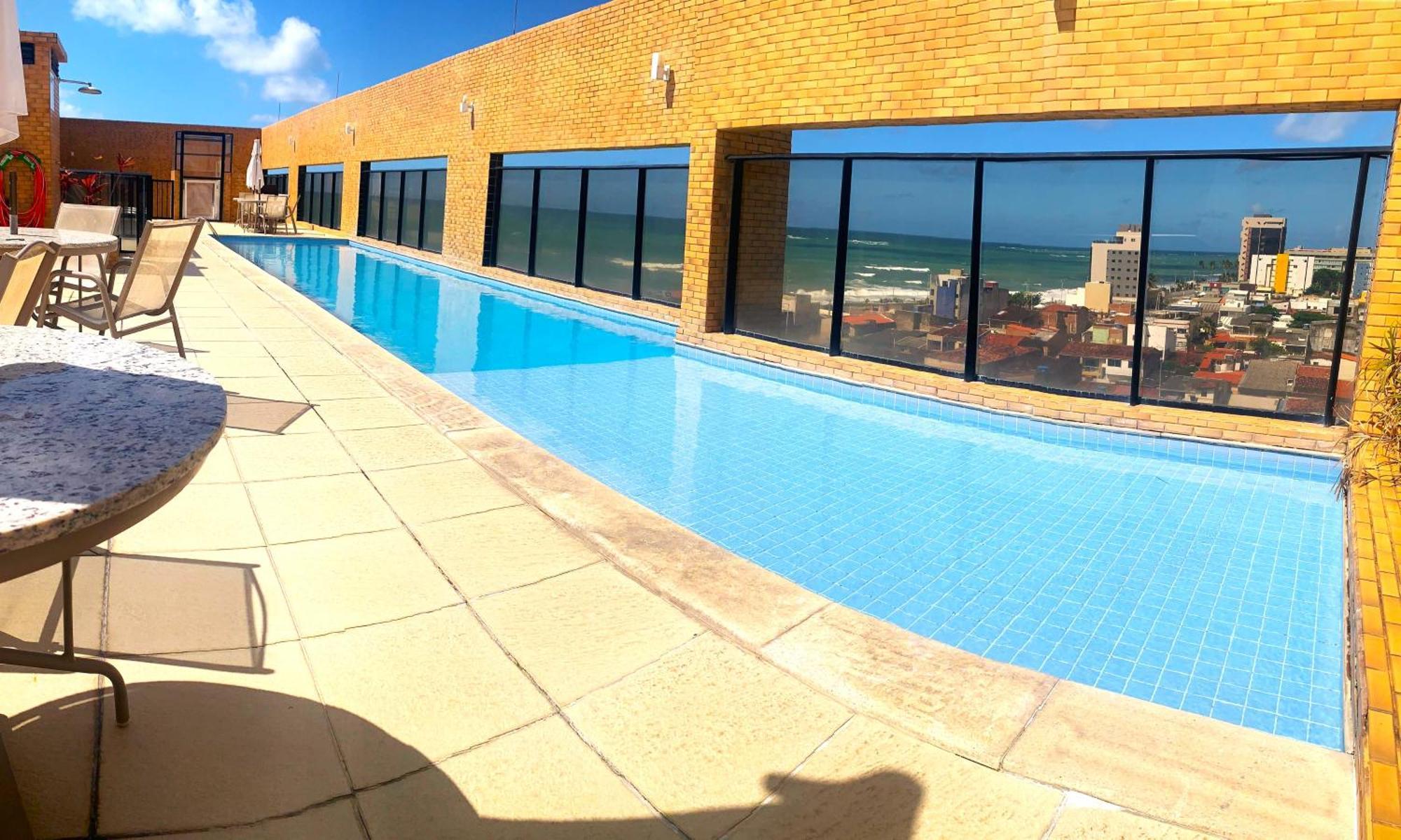Apartamento 50M Praia- Piscina - Vista Mar - Academia - Maceio  Bagian luar foto